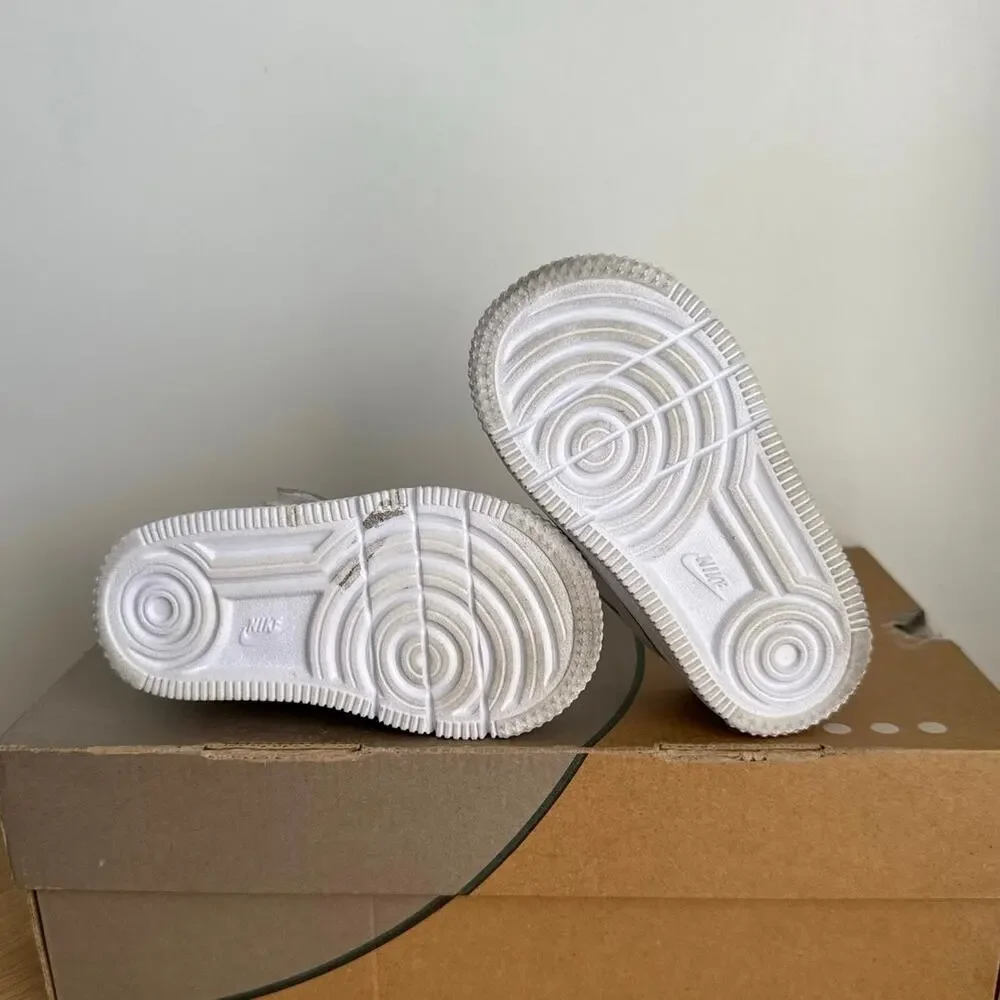 Nike Easyon ‘Triple White’ Toddler Sneakers- SZ 7 C